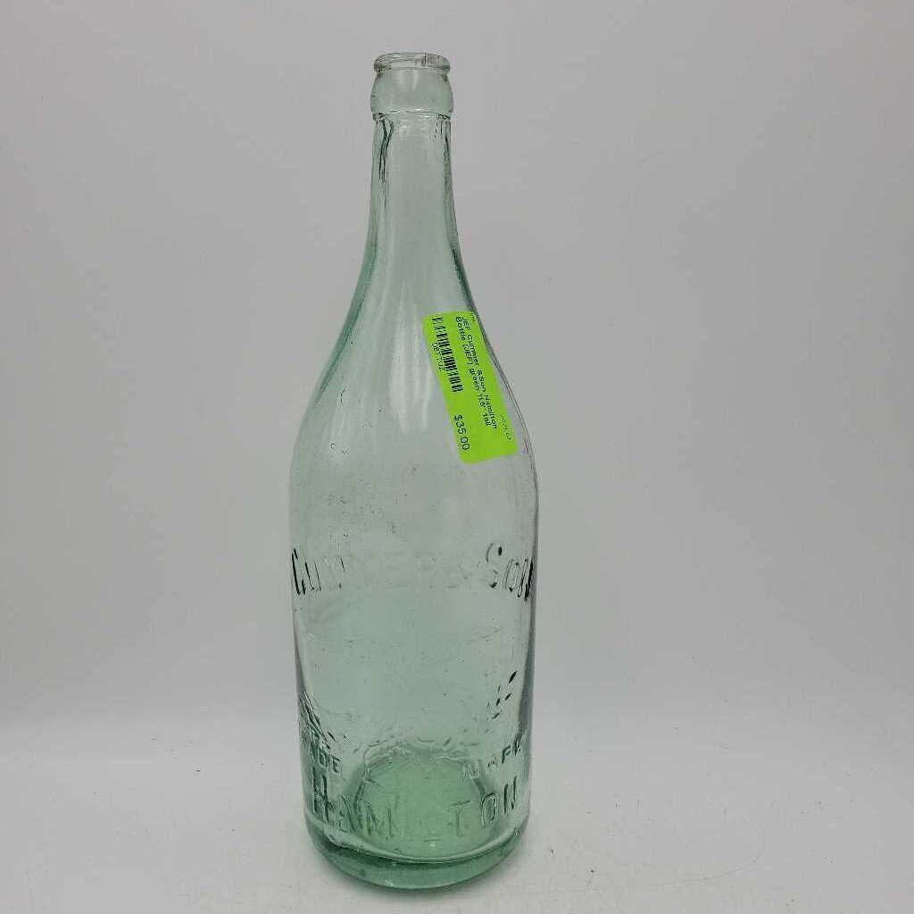 Cummer &Son Hamilton Bottle quart rare variant (JEF)