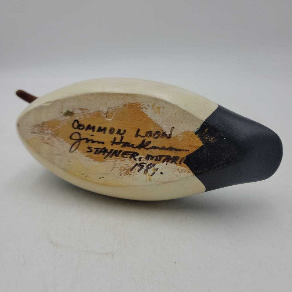 Wooden Duck Decoy Common Loon (DEB)