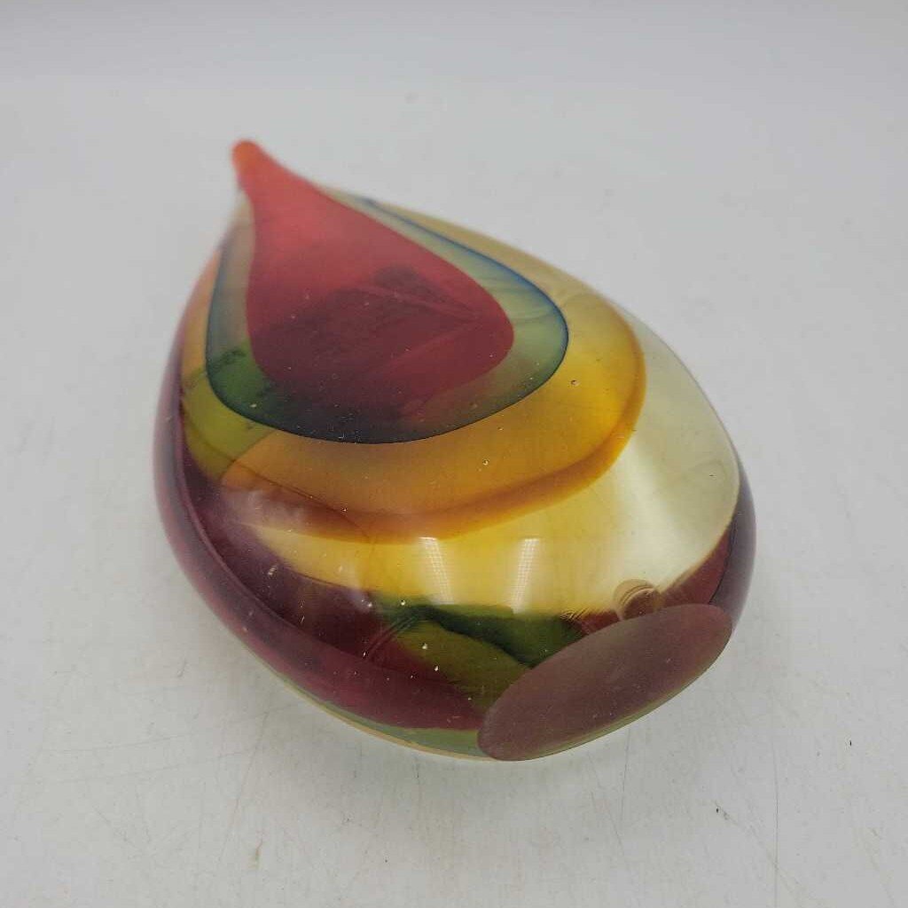 Unique MCM Art Glass paperweight (DEB)