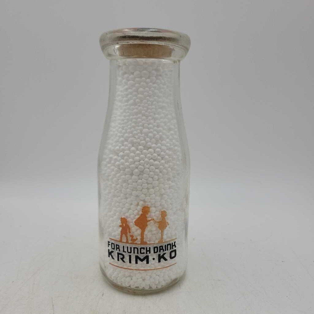 Hooper's Half Pint Milk Bottle Krim Ko(JAS)