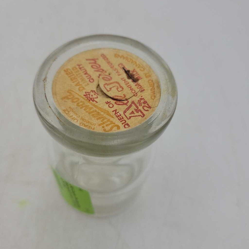 Quarter Pint Milk Bottle Silverwood's dairy (JAS)