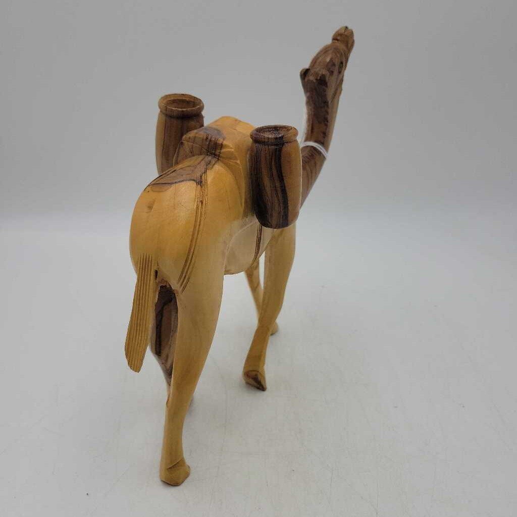 Wood Carved Camel #2614