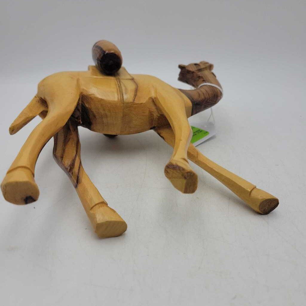 Wood Carved Camel #2614