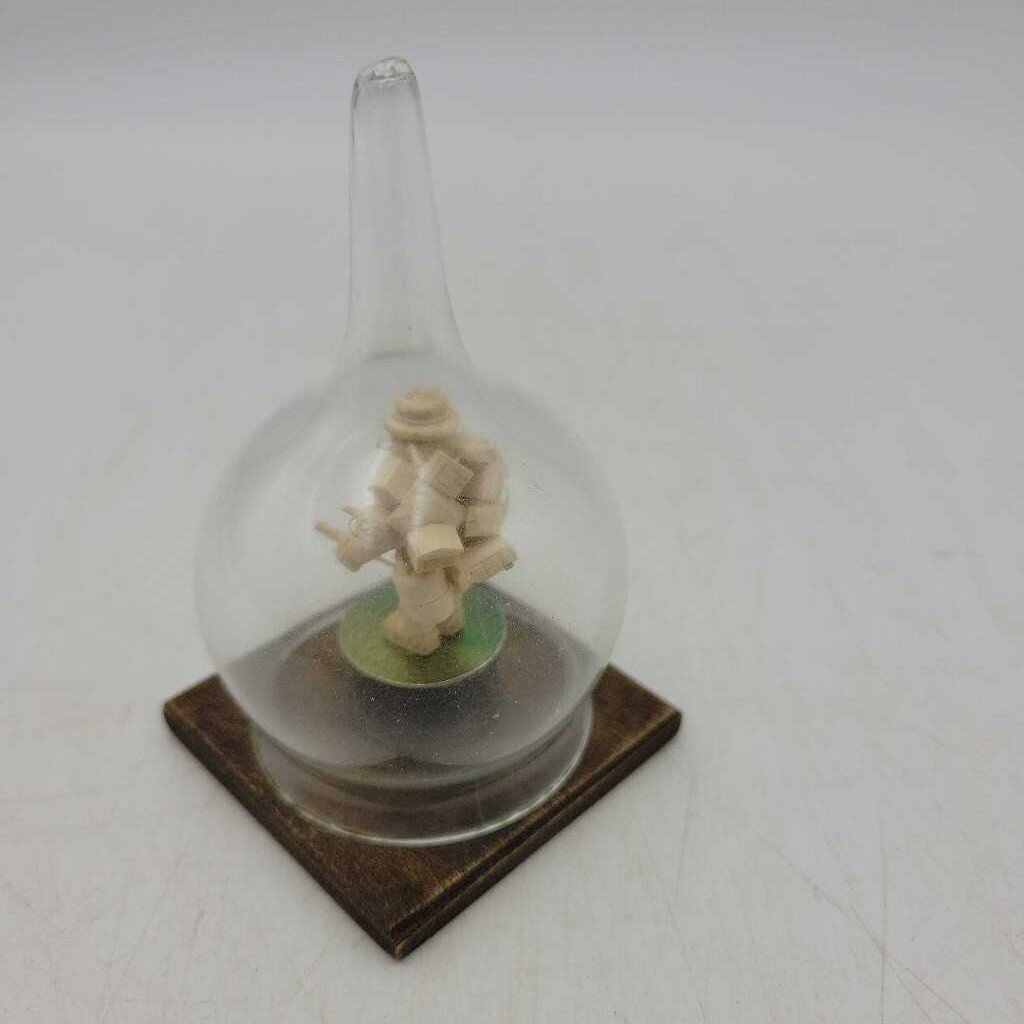 Tiny Wood Carving in Teardrop Glass (TWS)