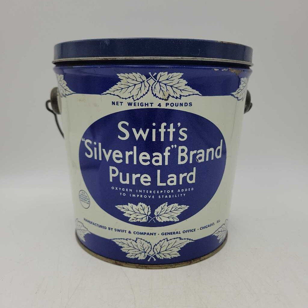 Swift's Tin Pail Silverleaf brand pure lard (JEF)