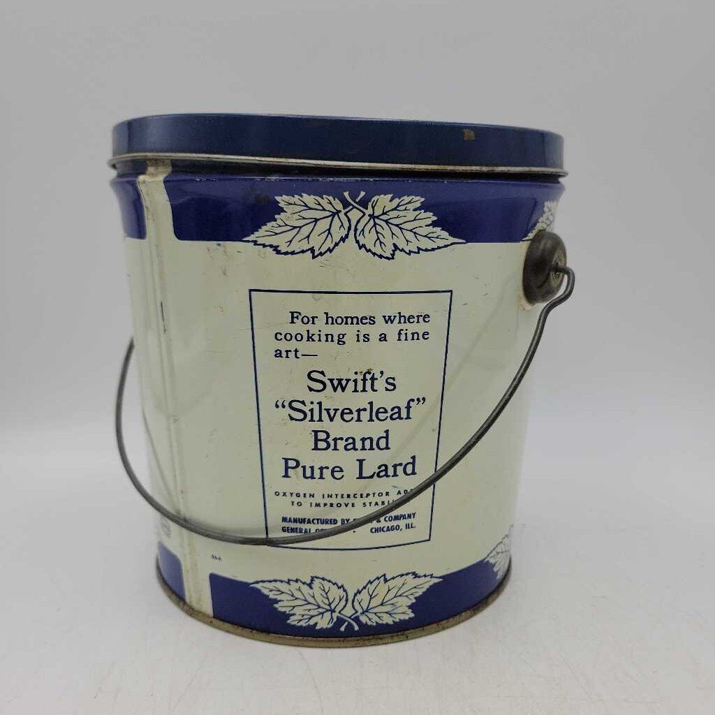 Swift's Tin Pail Silverleaf brand pure lard (JEF)