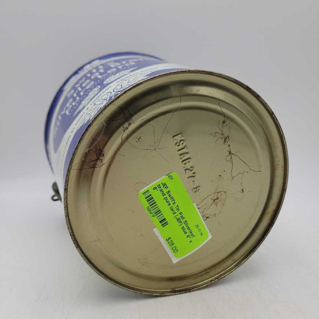 Swift's Tin Pail Silverleaf brand pure lard (JEF)