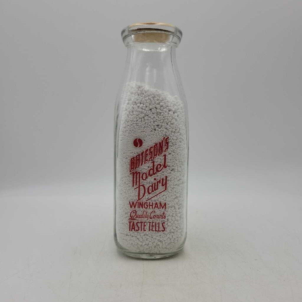 Bateson's Dairy WINGHAM 1/2 Pint (jef)