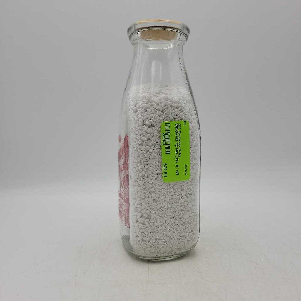 Bateson's Dairy WINGHAM 1/2 Pint (jef)