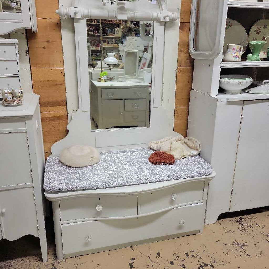 Hall Stand / Mudroom Bench with mirror and cushion (RB)