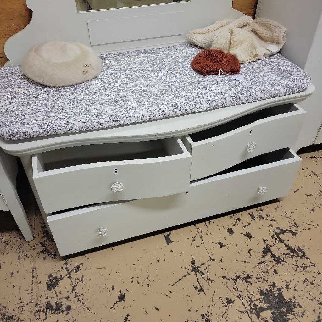 Hall Stand / Mudroom Bench with mirror and cushion (RB)