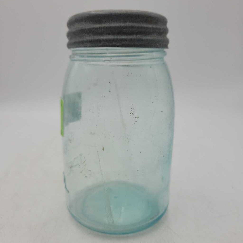 IDEAL AQUA MIDGET FRUIT JAR (DR)