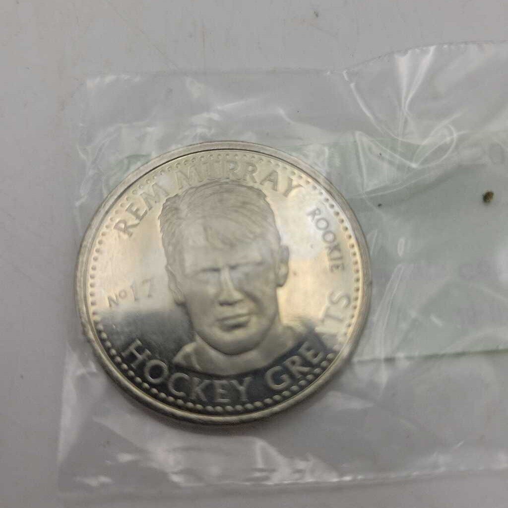 1996 Hockey Greats Coin Rem Murray (JAS)