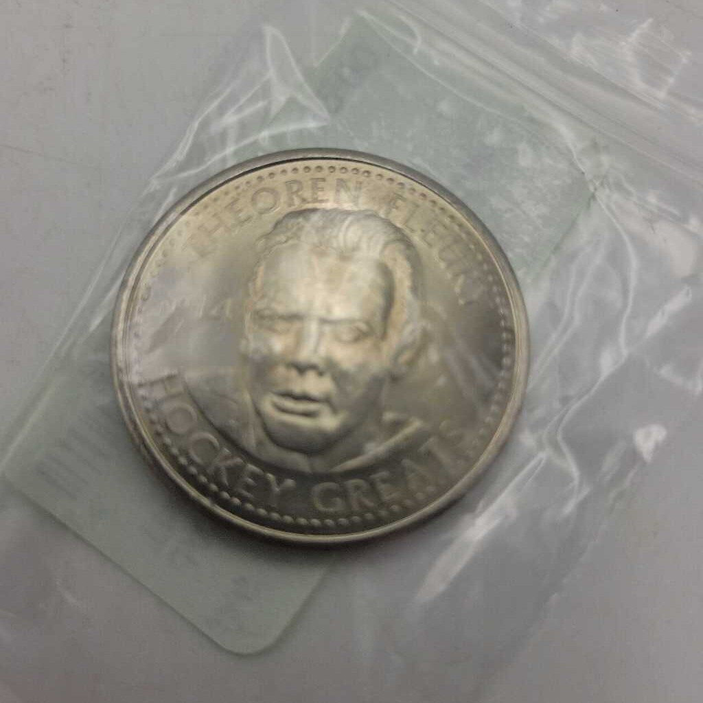 1996 Hockey Greats Coin Theoren Fleury (JAS)