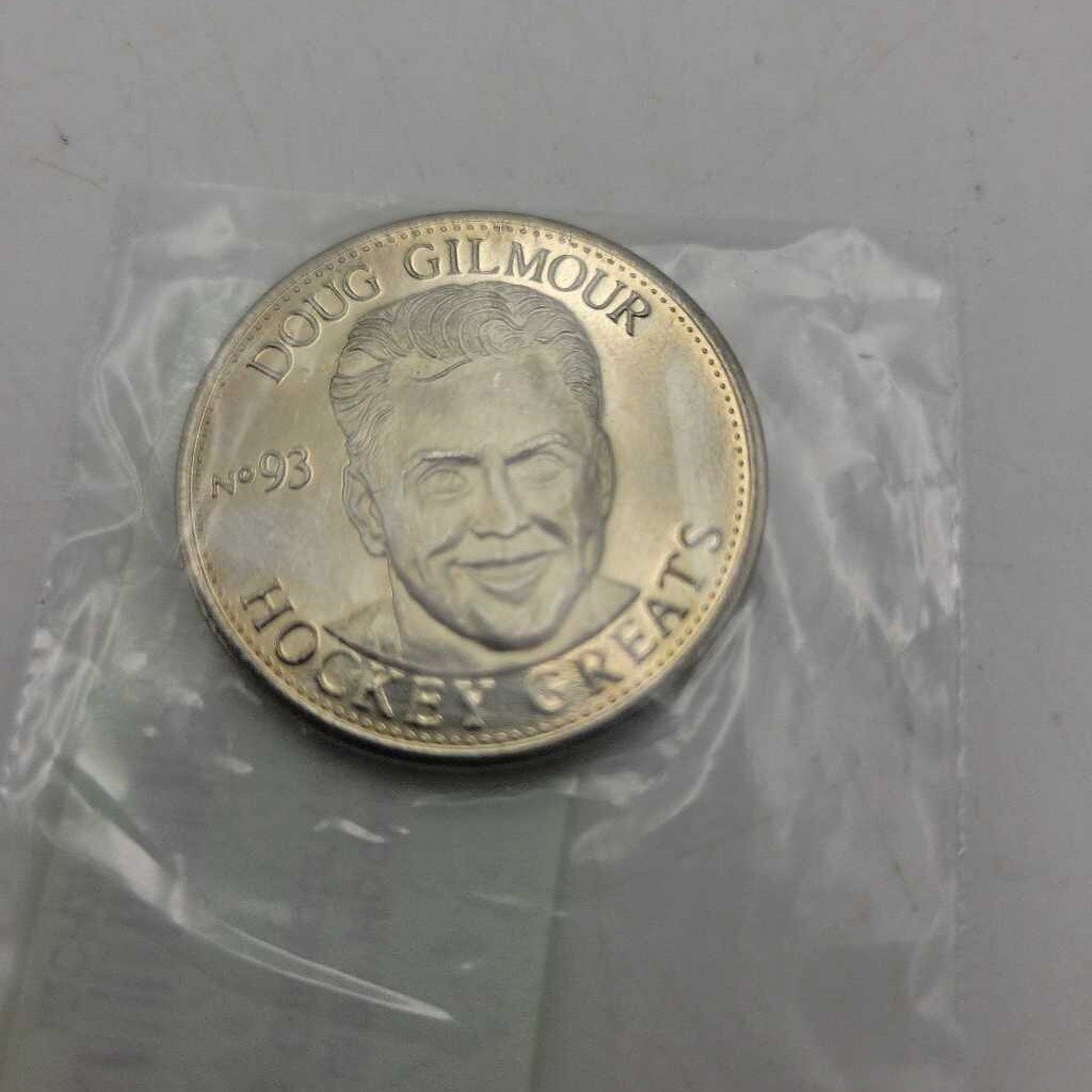 1996 Hockey Greats Coin Doug Gilmour (JAS)