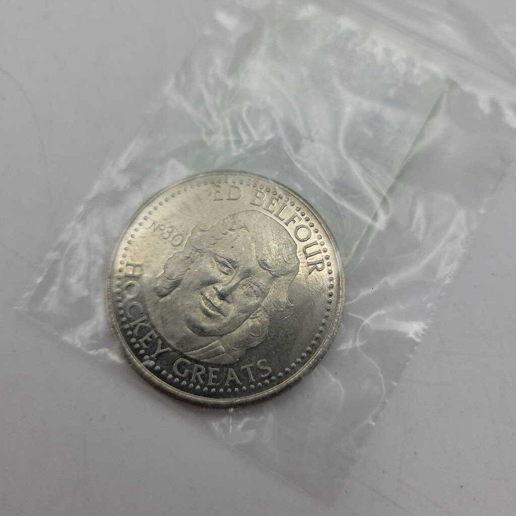 1996 Hockey Greats Coin Ed Balfour(JAS)