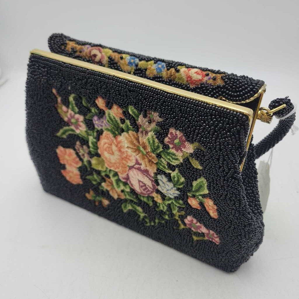 Beaded & tapestry evening bag (LIND)