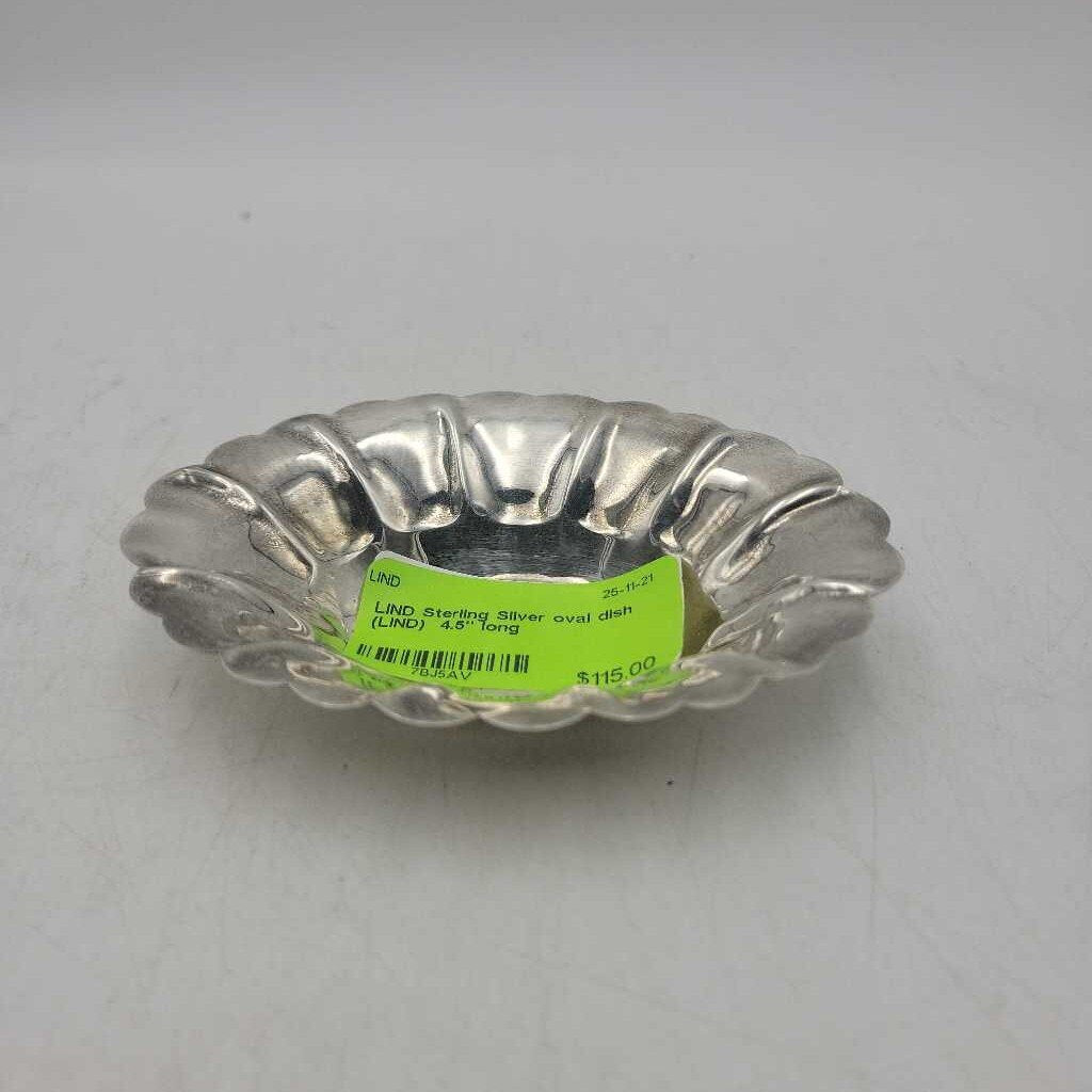 Sterling Silver oval dish (LIND)