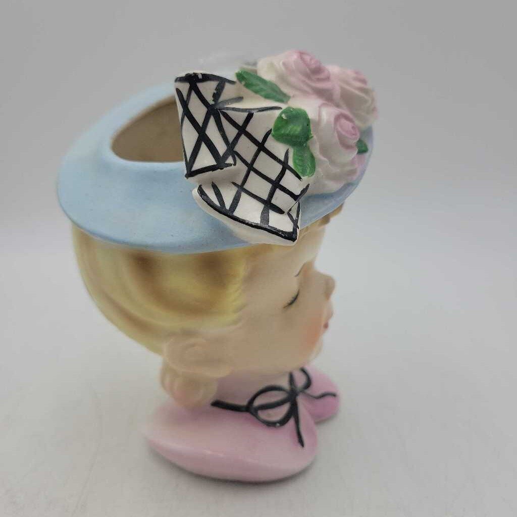 Enesco Japan Winking Lady head vase (JL)