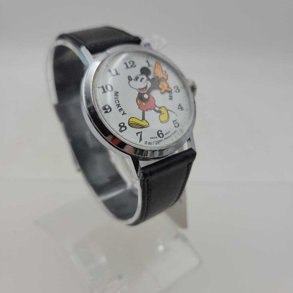 1970's "Bradley" Mickey Mouse Mechanical Watch (JL)