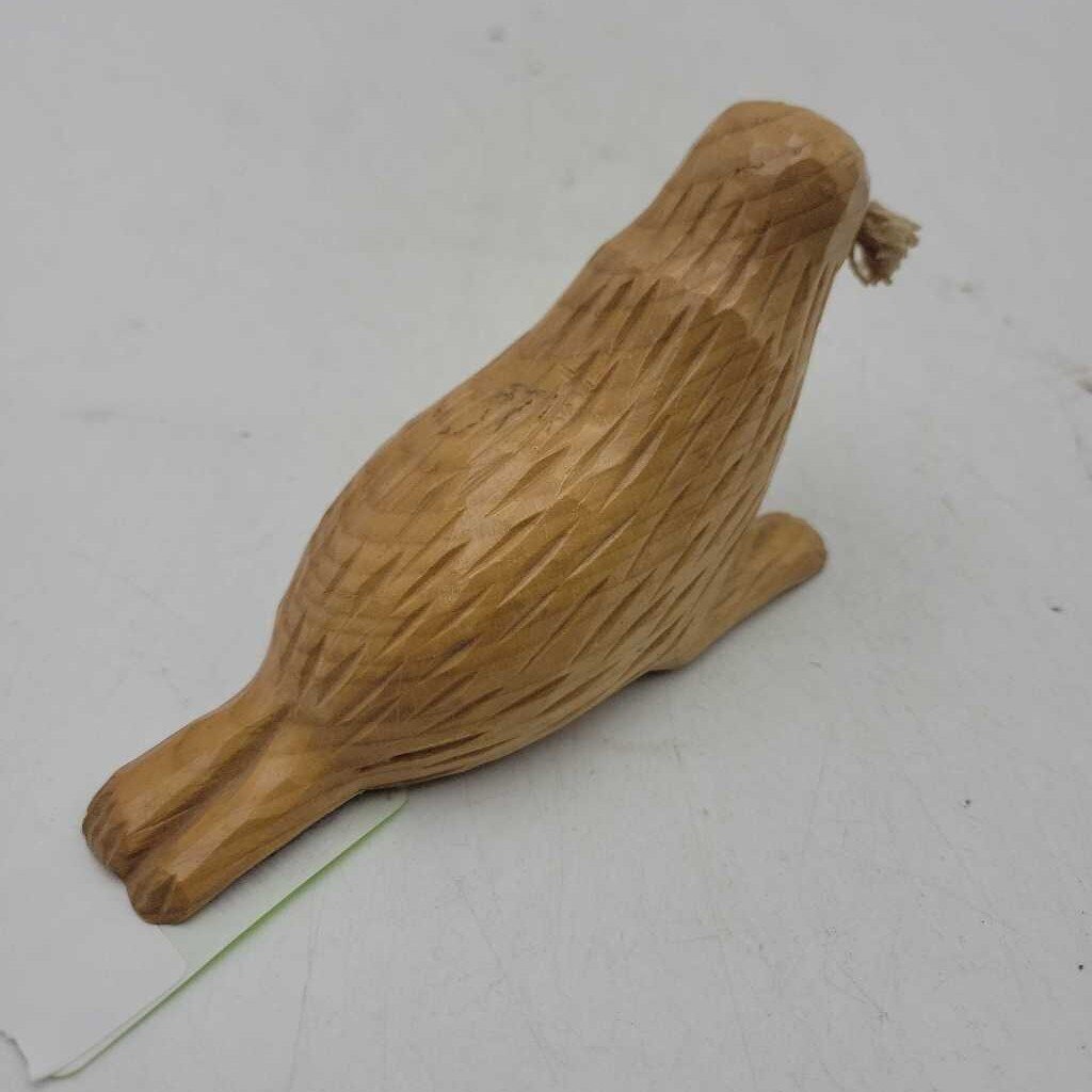 Handmade Wooden Carving Seal Cornack NFLD