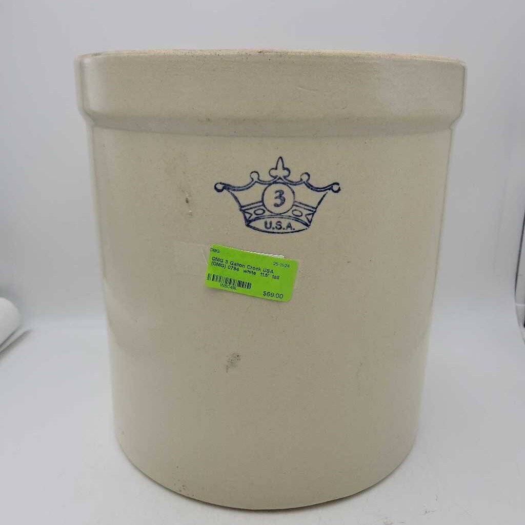 3 Gallon Crock USA (DMG) 0794
