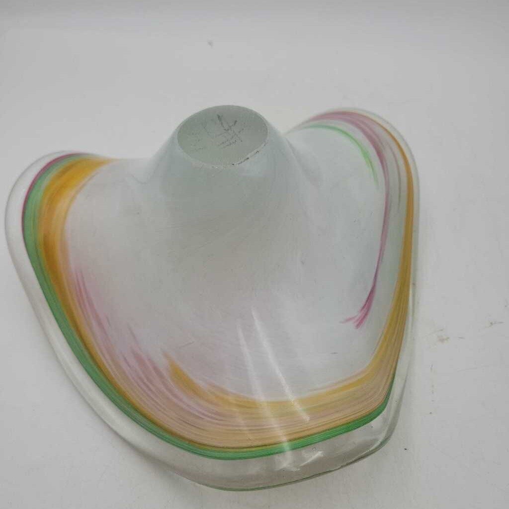 Beautiful art glass bowl vase (DMG) 0677