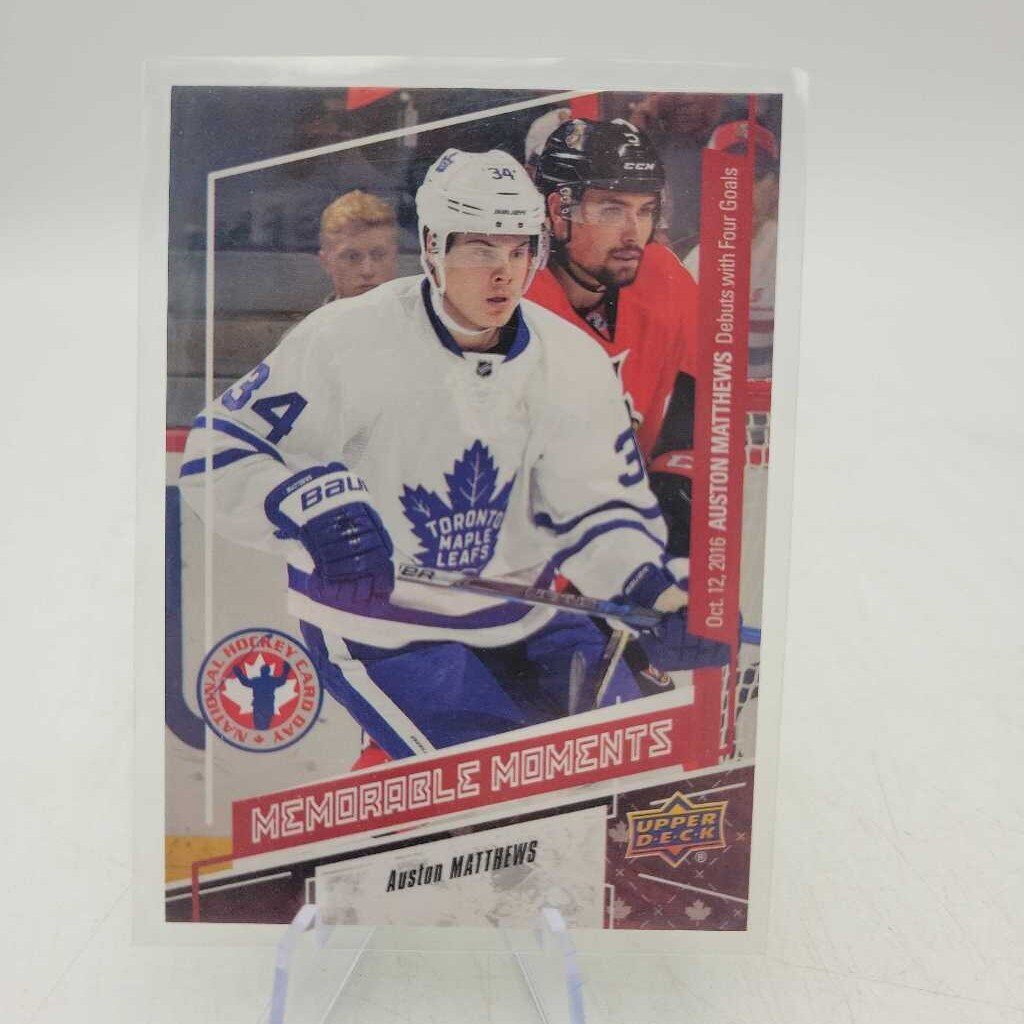 Auston Matthews Debut card UD Canada's Rookie Card (JAS) Can 16