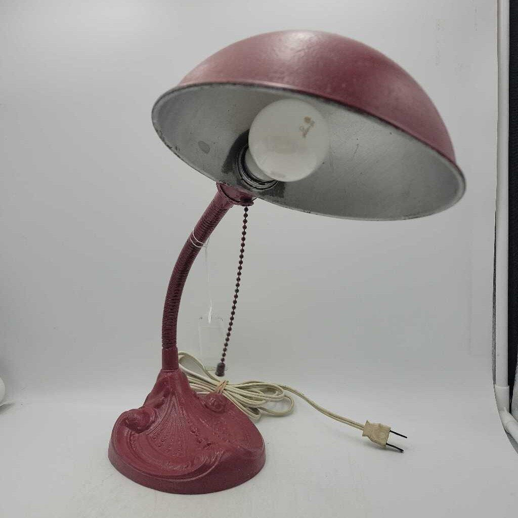 Antique cast metal Goose neck Lamp (DS) 3496