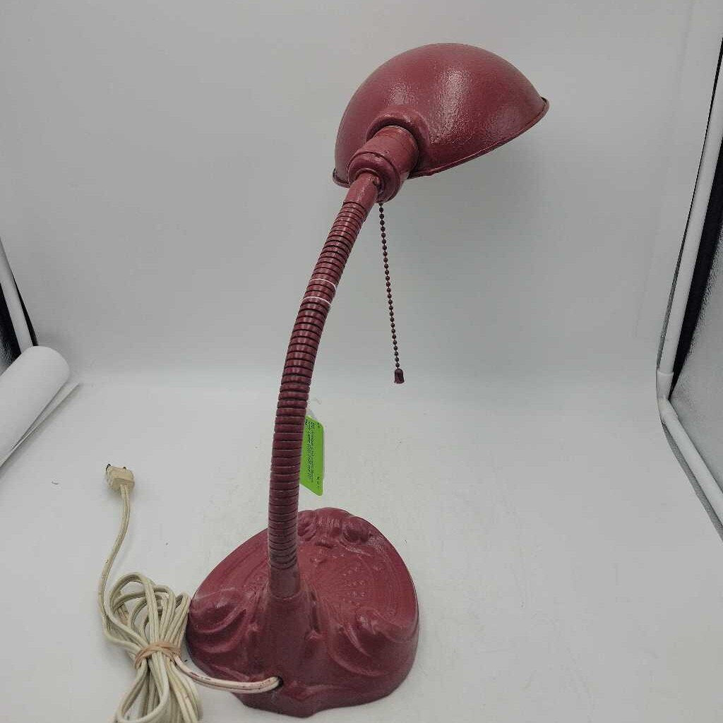 Antique cast metal Goose neck Lamp (DS) 3496