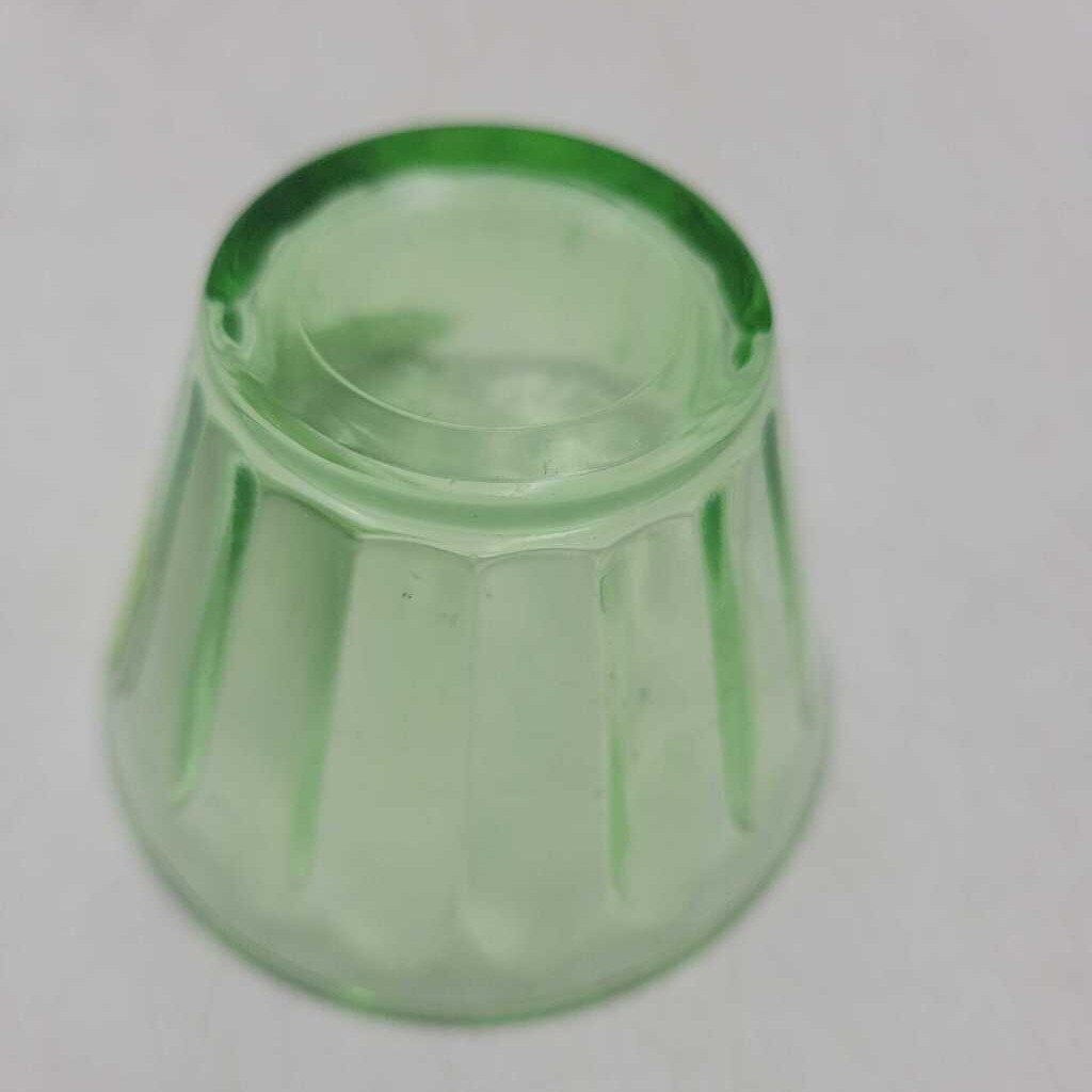 Hazel Atlas 1930's Uranium Glass Fruit Cup (RHA)