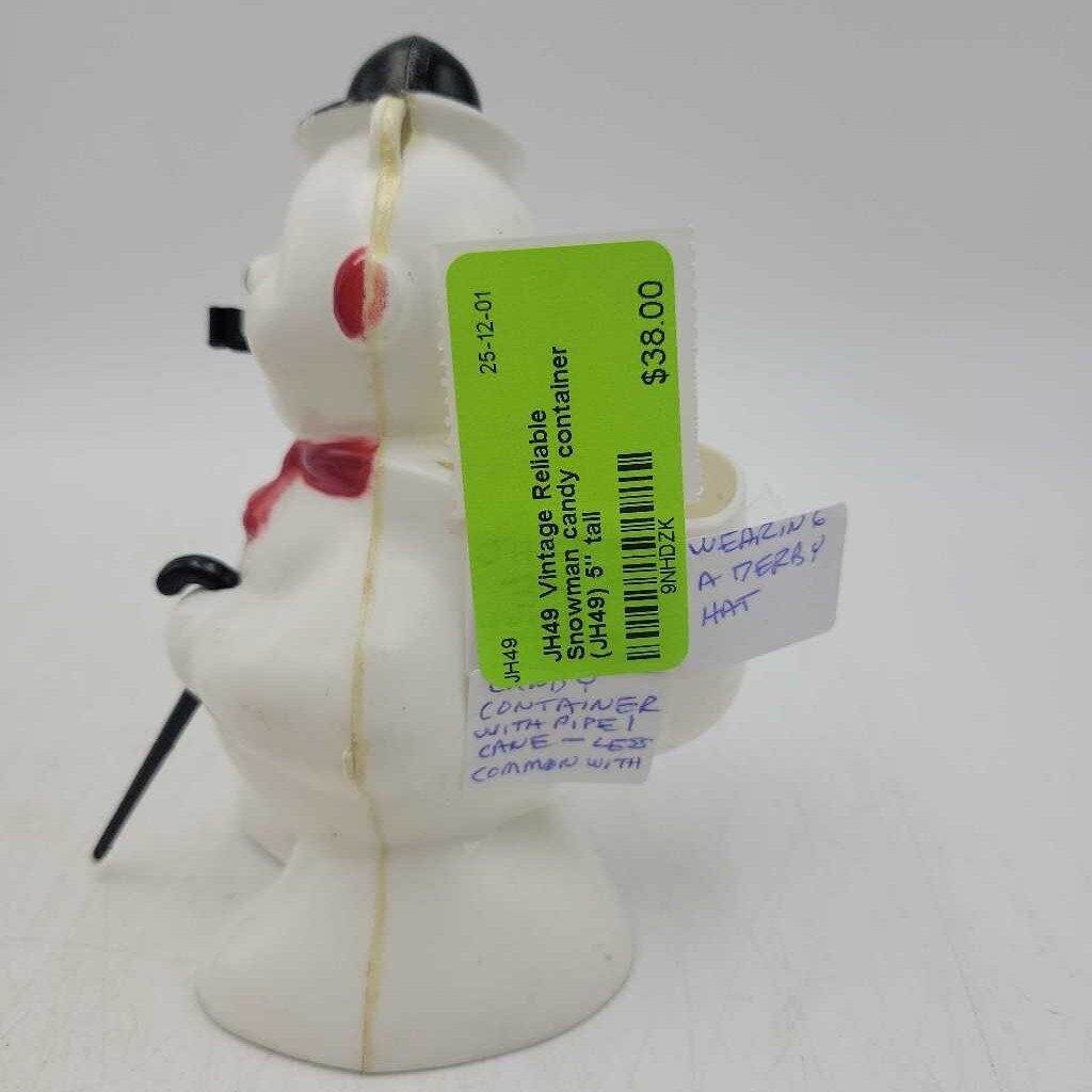 Vintage Reliable Snowman candy container (JH49)