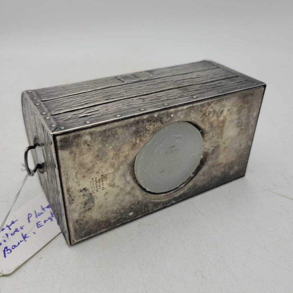 Silver Plate Trunk Bank (JL)