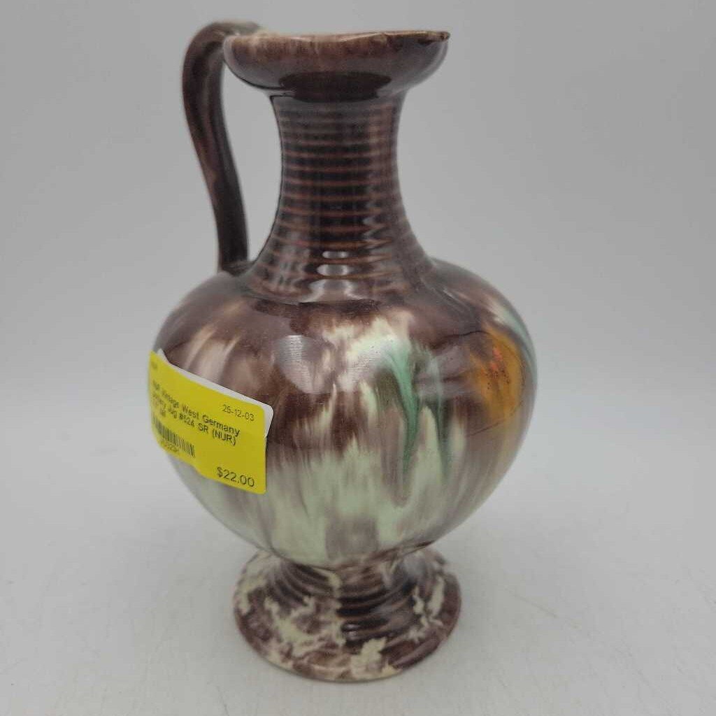 Vintage West Germany pottery Jug #524 SR (NUR)