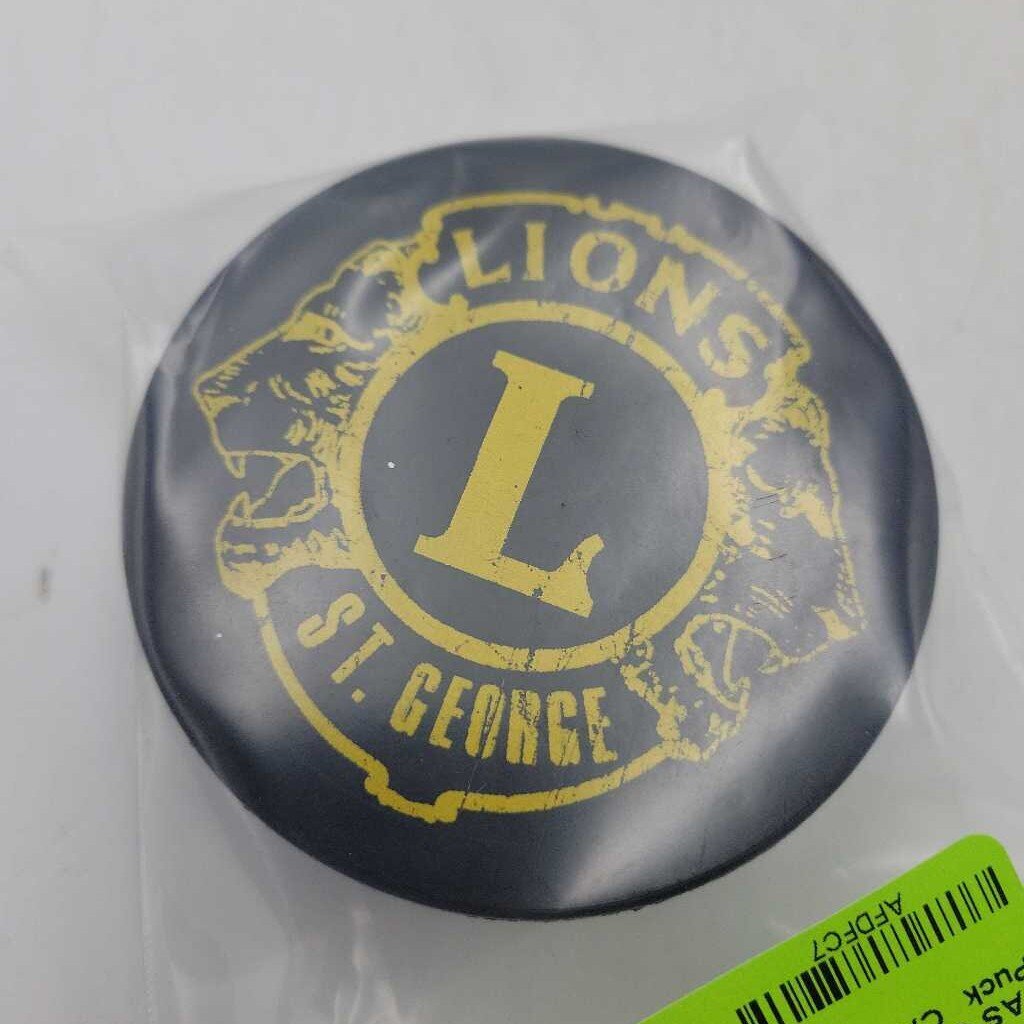 St George Lions Hockey Puck CAHA (JAS)