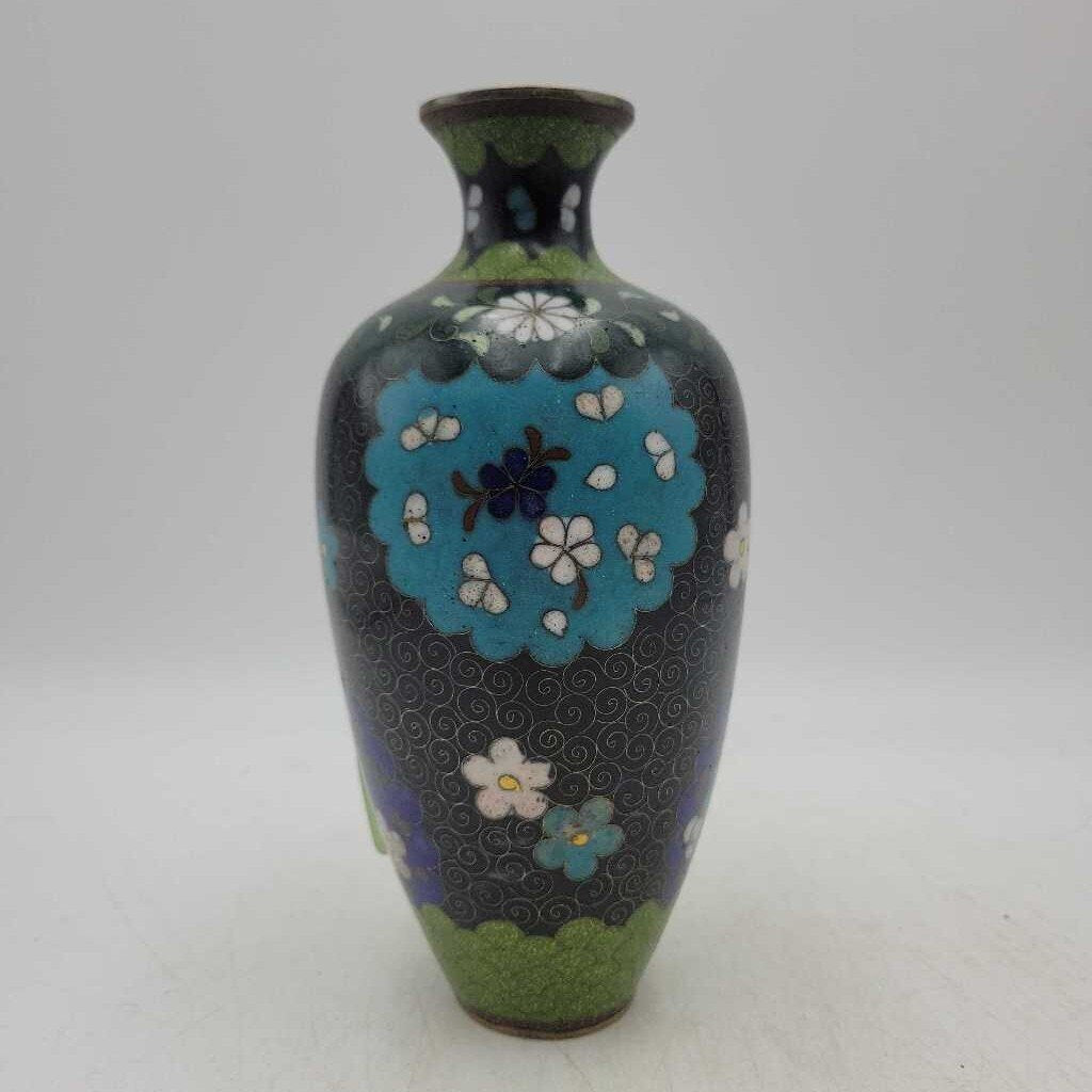 Vintage 1930's Cloisonné Vase (YVO) (512)