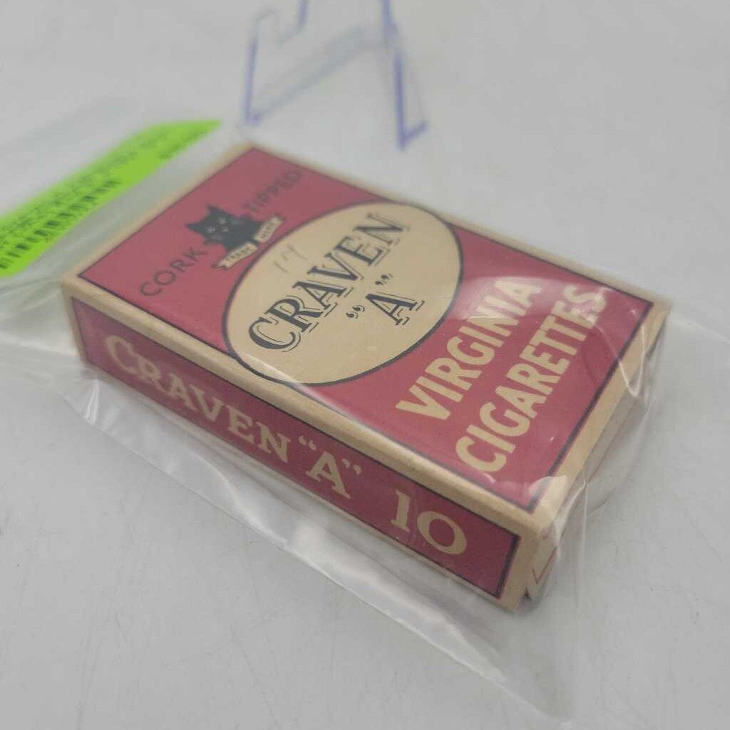 Craven A Tobacco package Cigarette Empty Black Cat (JAS)