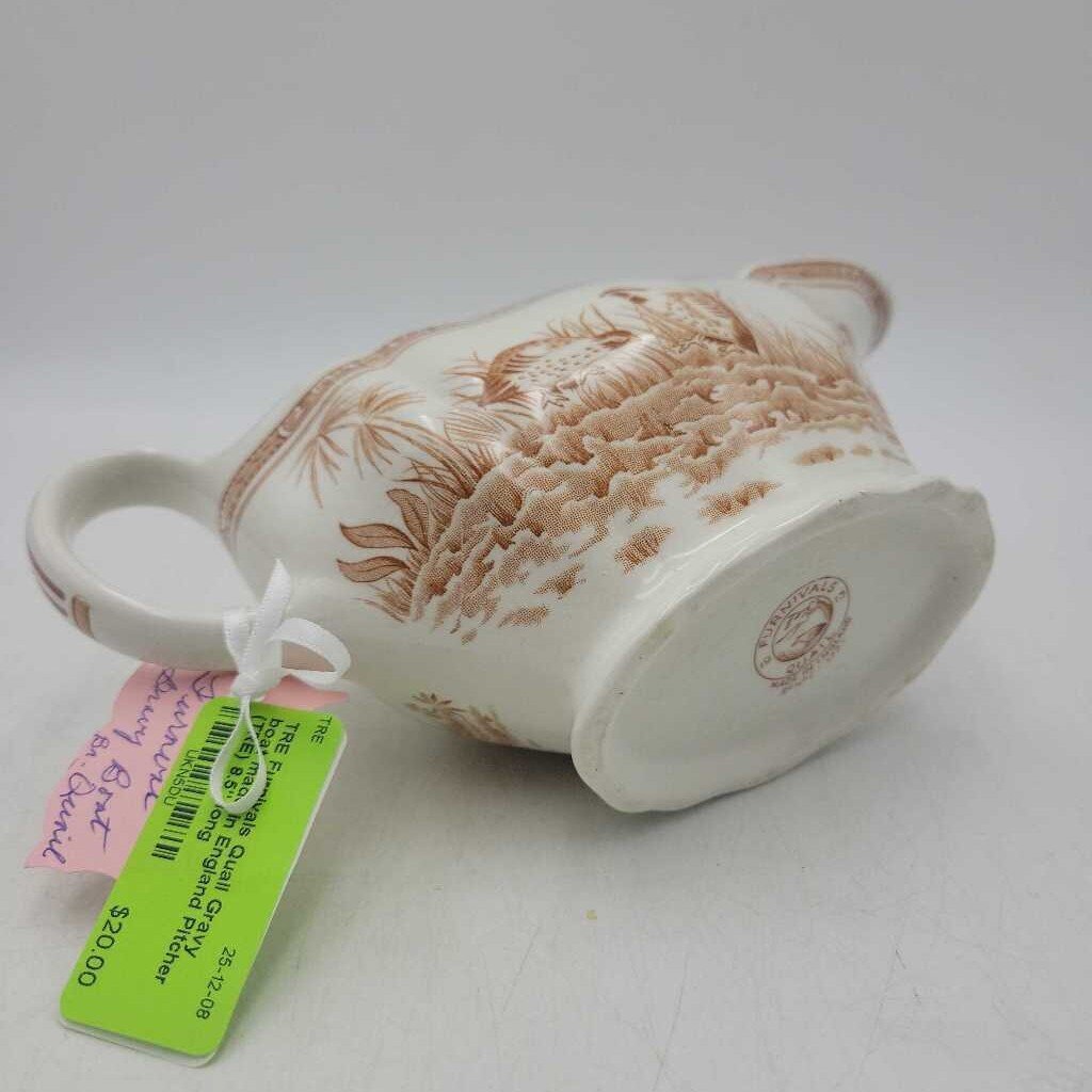 Furnivals Quail Gravy boat made in England Pitcher (TRE)