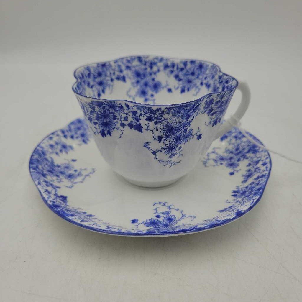 Shelley Cup And Saucer Dainty blue (DEB)