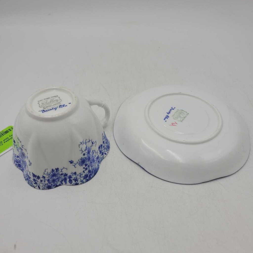 Shelley Cup And Saucer Dainty blue (DEB)