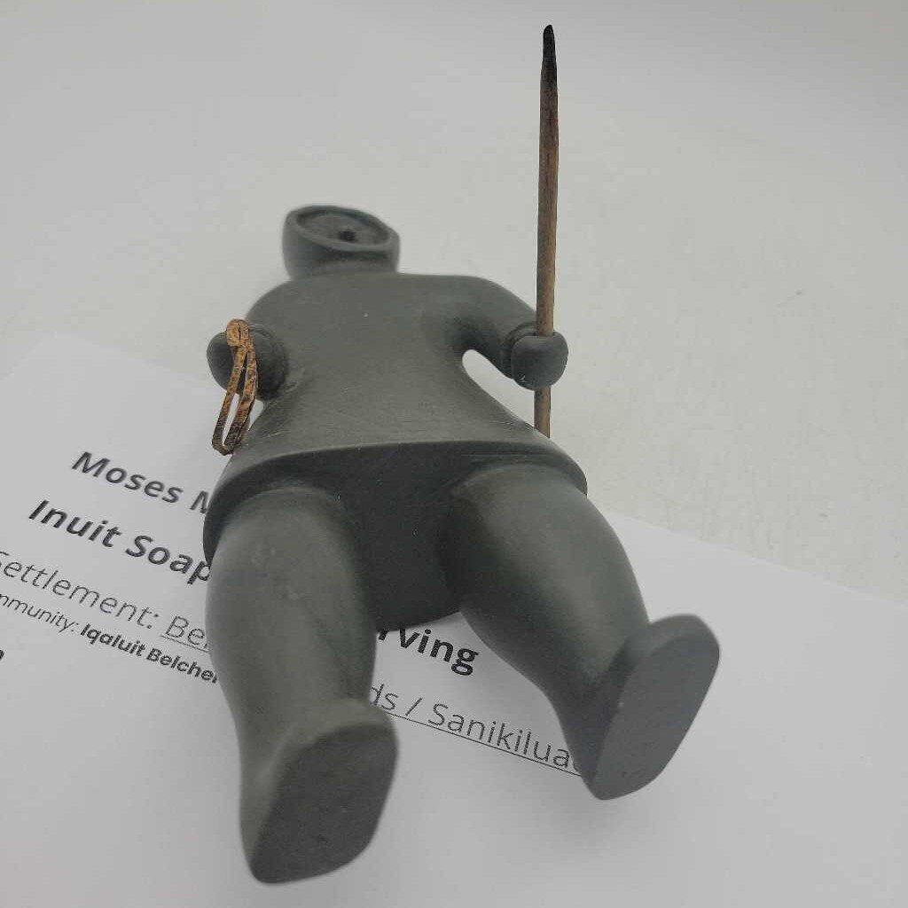 Moses Meeko Inuit Soapstone Carving (DS)