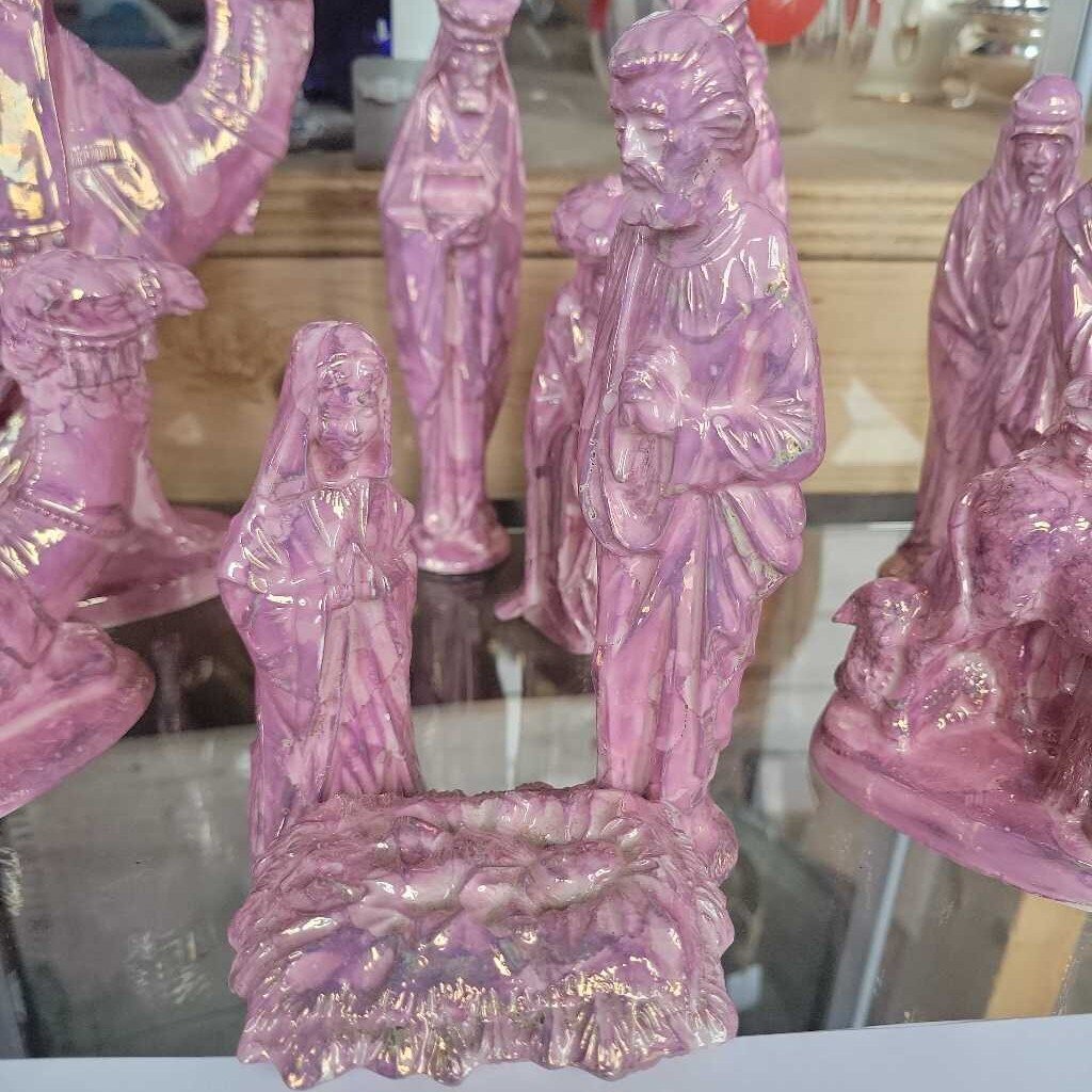 12 piece Vintage Nativity Scene Bryron Molds 1973 (DS)