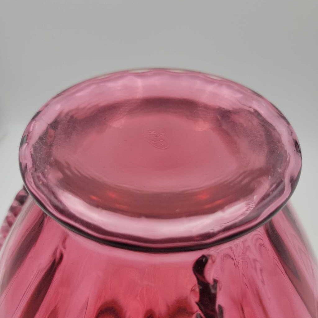 Fenton Cranberry Glass vase (DS) 3485