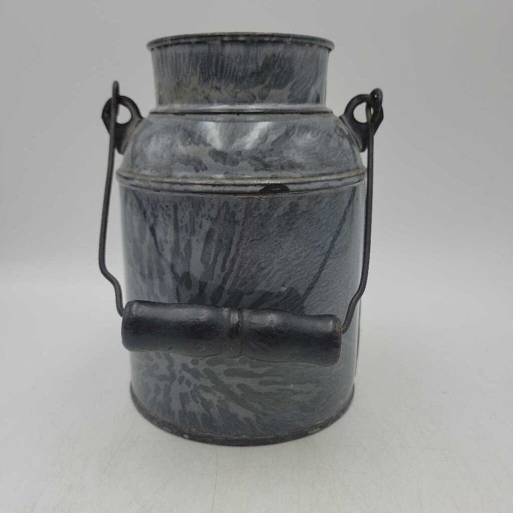 Antique Enamelware milk pail (AGD)