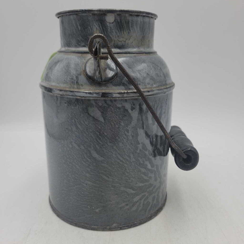 Antique Enamelware milk pail (AGD)