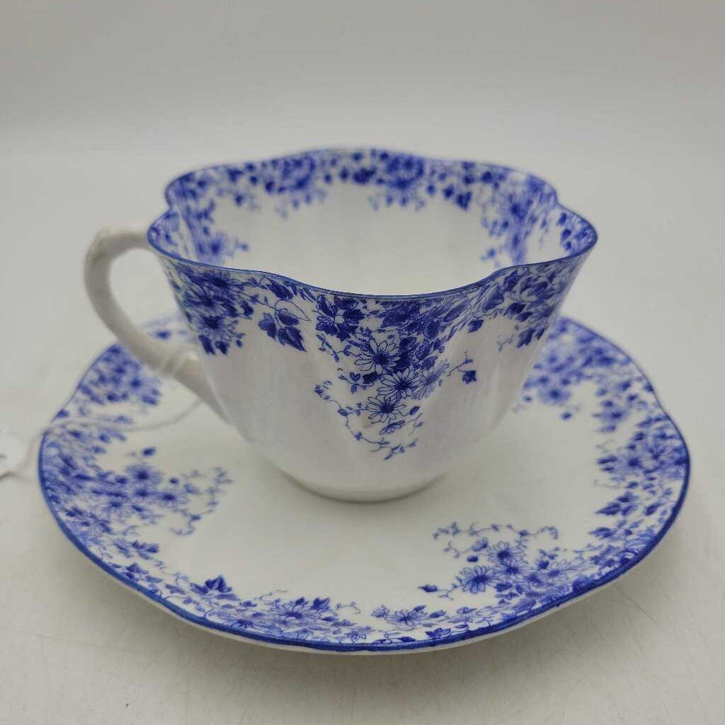Shelley Cup And Saucer Dainty blue (DEB)