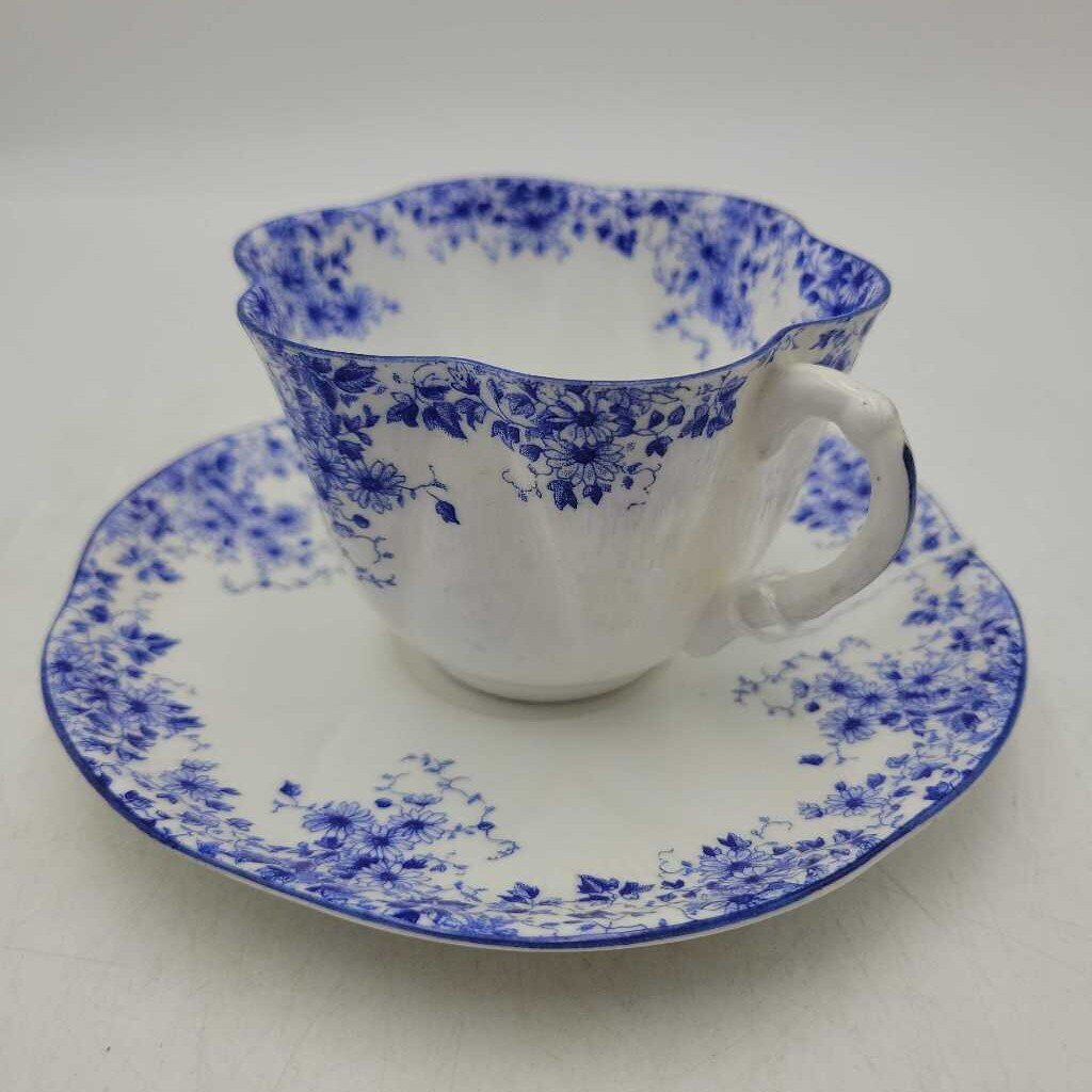 Shelley Cup And Saucer Dainty blue (DEB)