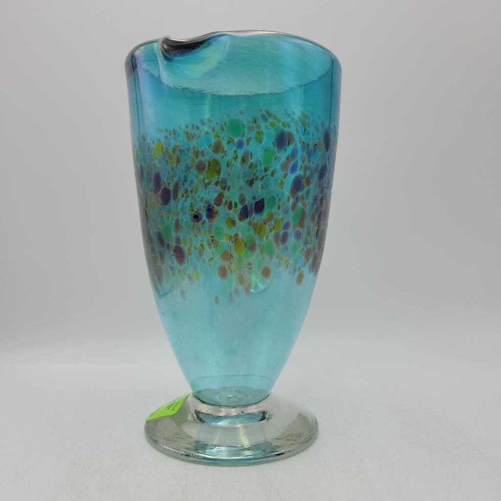 Art Glass Pitcher Signed Robert Held art glass (DEB)