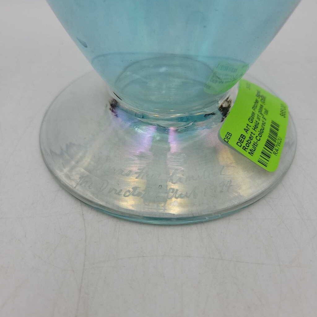 Art Glass Pitcher Signed Robert Held art glass (DEB)