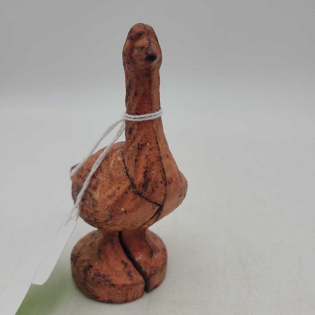 Cast Iron coin Bank Red Goose Shoes (RHA)